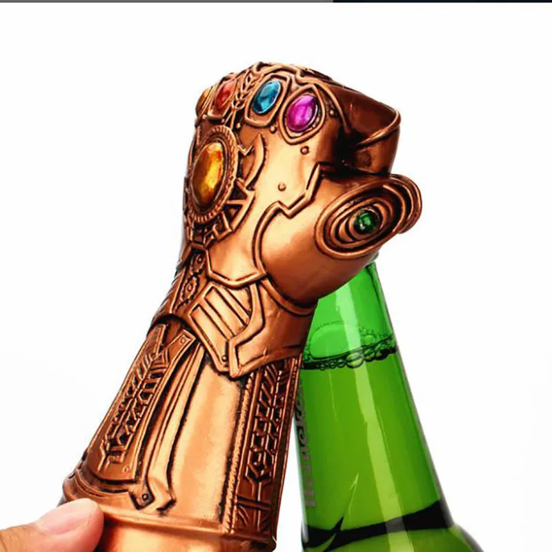 Открывалка для бутылок перчатка с крагами Infinity Thanos открывалка пивных стеклянные