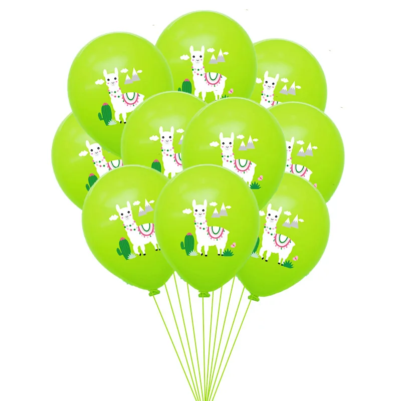 

12 Inch Colorful Cartoon Animal Alpaca Llama Latex Balloons Happy Birthday Inflatable Air Ball Baby Shower Wedding Party Supply