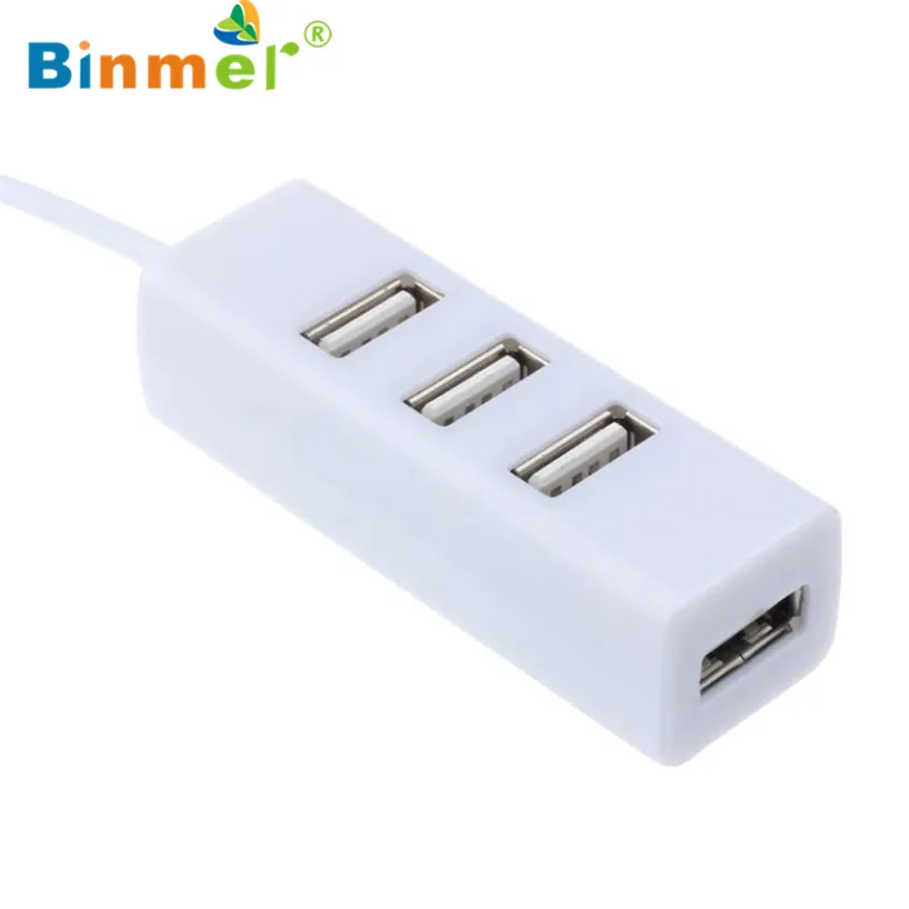 Binmer 2017 Mini USB 2 0 высокоскоростной 4 портовый разветвитель концентратор адаптер для