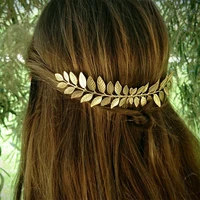 fashion jewelry vintage hair clip silver color gold color punk leaves comb hairpins women girls party accessories alloy clip hai