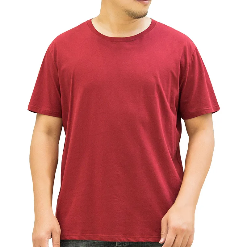 

Summer tshirt men 5XL 6XL 7XL short sleeve Plus size Bust 150cm cotton elastic large size men tshirt