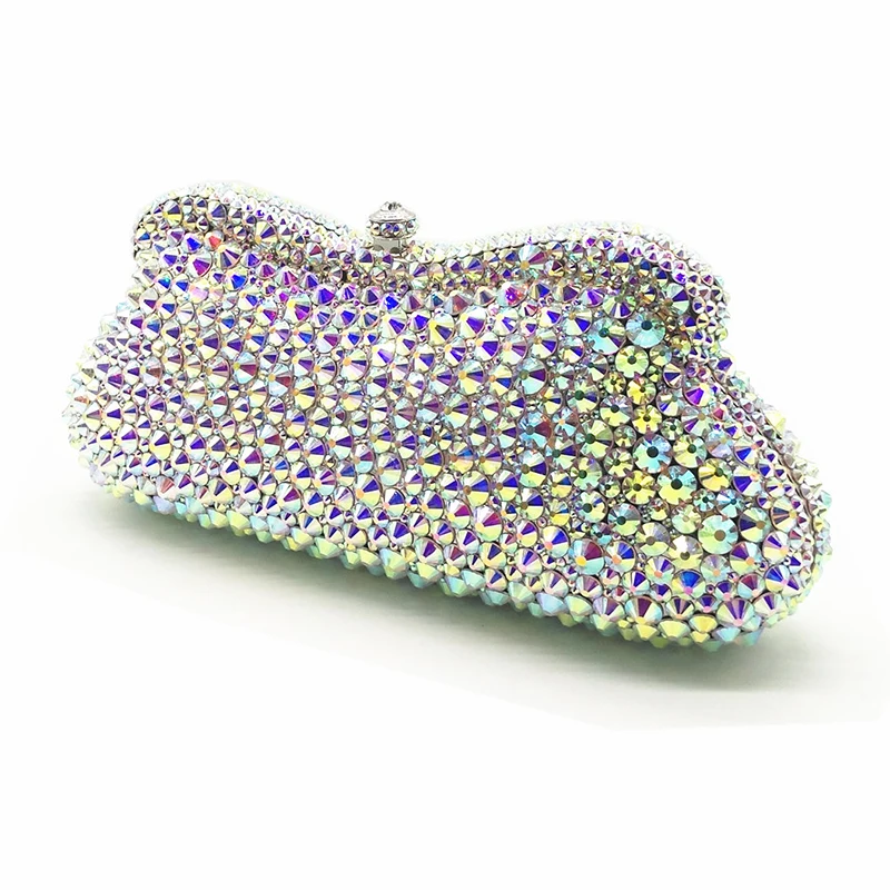 

2018 XIYUAN Evening Clutches Bags 2 Kinds Of Crystal Full Diamond Female Clutch Party Luxury Ladies Clutches Evening Handbags