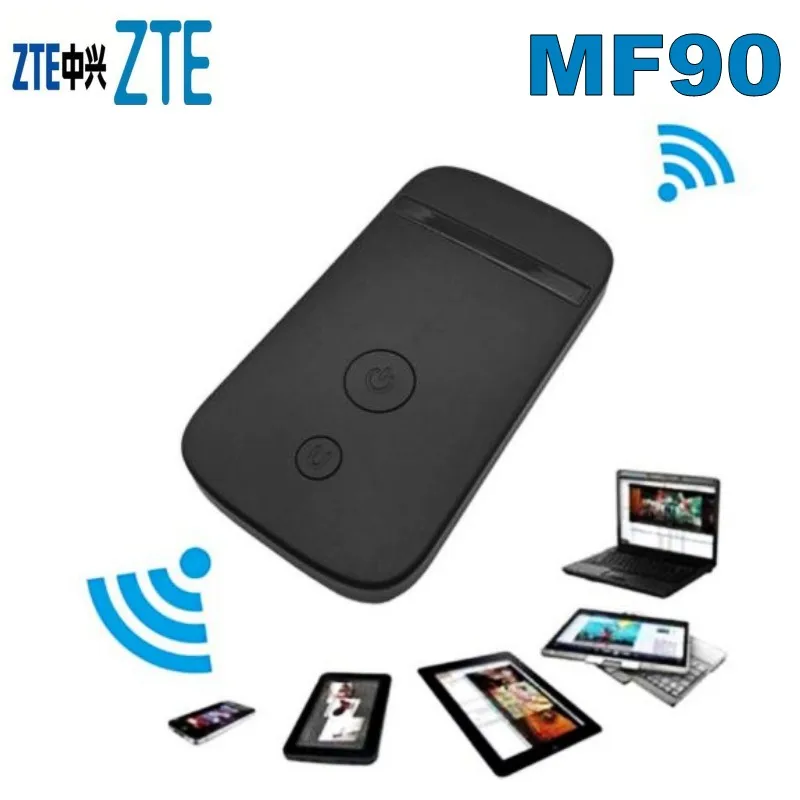 Разблокированный беспроводной Роутер ZTE MF90 3G 4G LTE FDD 800/1800/2600 MHz WIFI точка