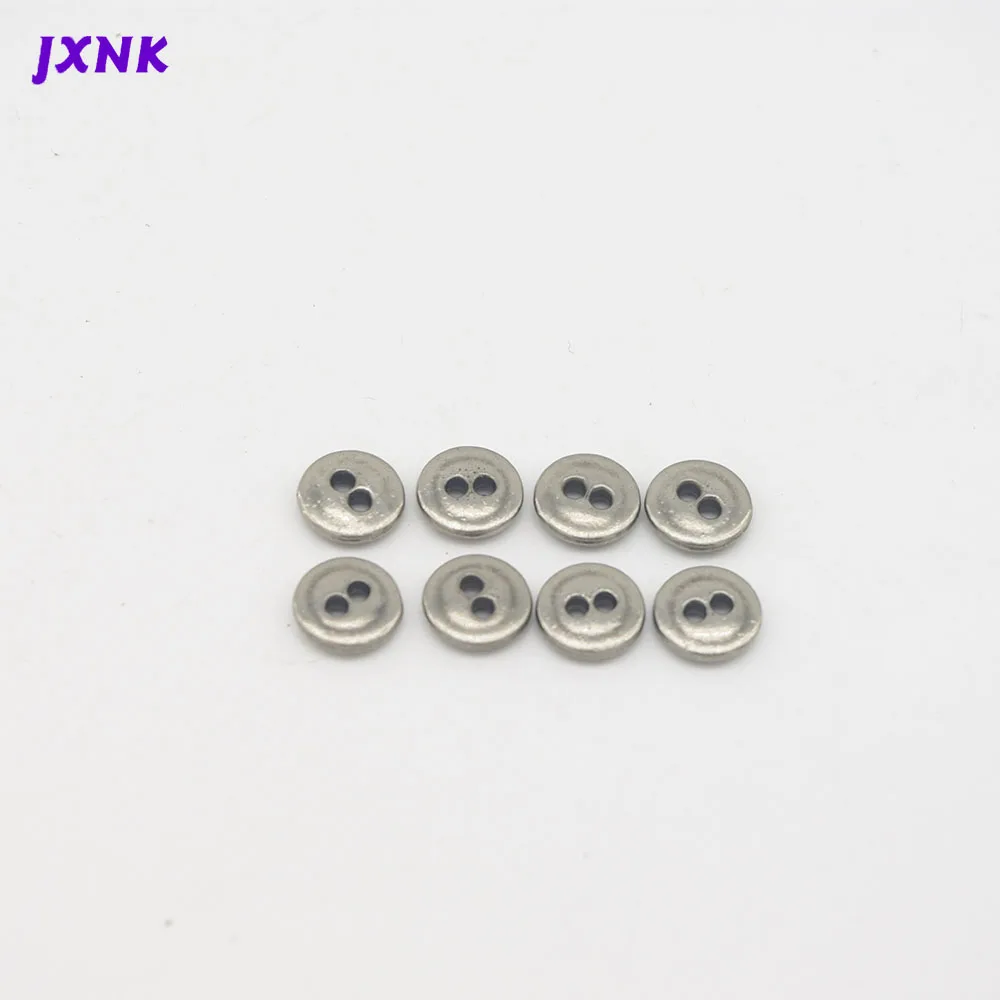 Пуговицы ручной работы 20 шт./лот 2 отверстия металлические пуговицы для рукоделия