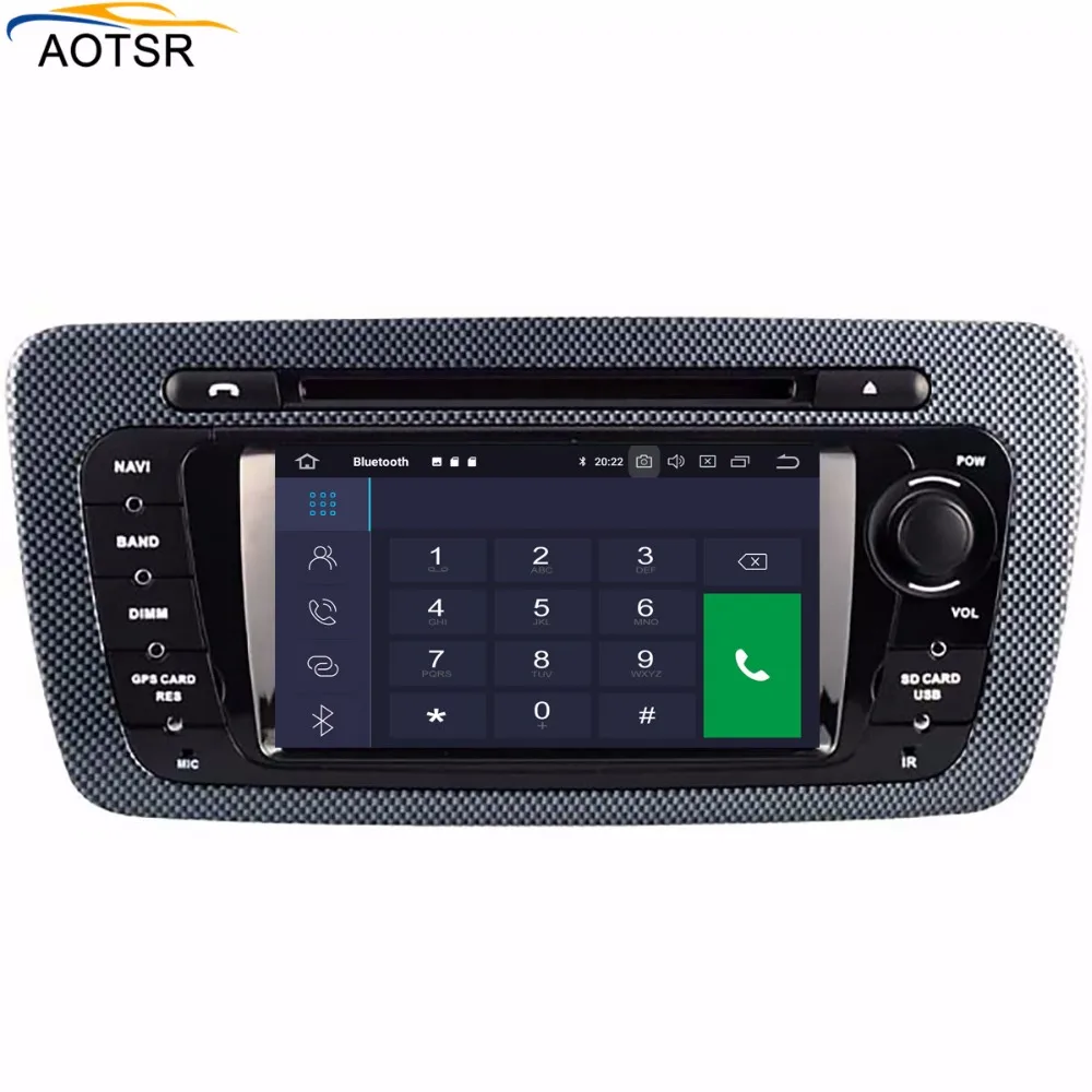 Автомагнитола с DVD плеером Android 9 0 для Seat Ibiza 6j 2009 2010 2012 2013 GPS навигация 2 Din экран