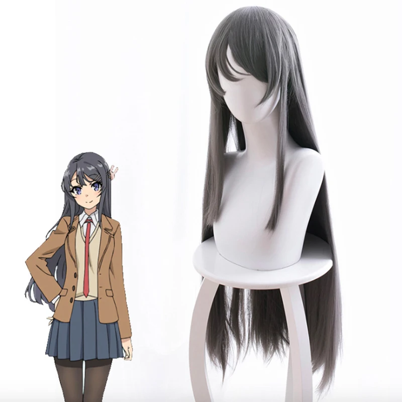 Аниме Rascal Does Not Dream Of Bunny Girl Senpai косплей парик Mai Sakurajima Косплей парики термостойкие