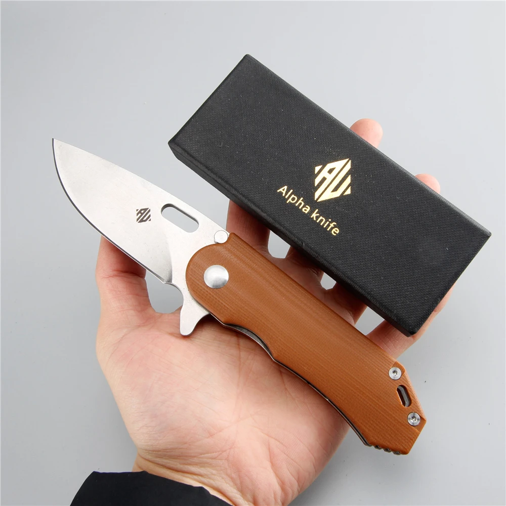 2019 Новый складной нож с лезвием из стали 60 HRC для охоты на открытом воздухе, с переворачивающимся камнем, тактический карманный нож для выживания, очень острый.