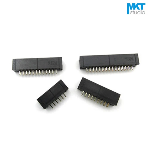 100 шт. прямые контакты 2 54 мм Шаг DC3 штекер IDC разъем ISP JTAG Header корпус 12P 14P 16P|connector