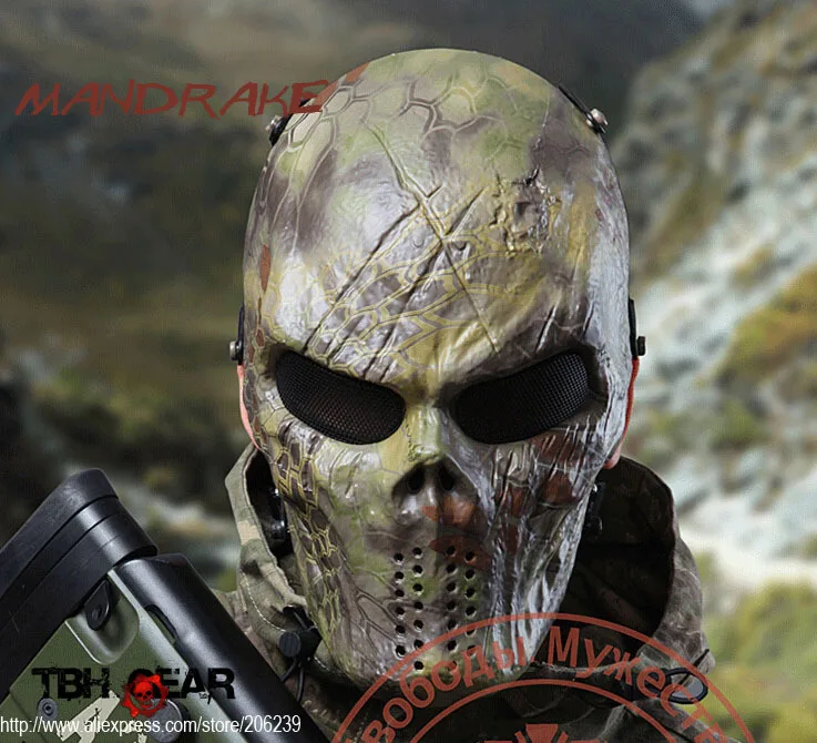 Оригинальная маска Warhead M06 пейнтбольная на все лицо крутая для страйкбола