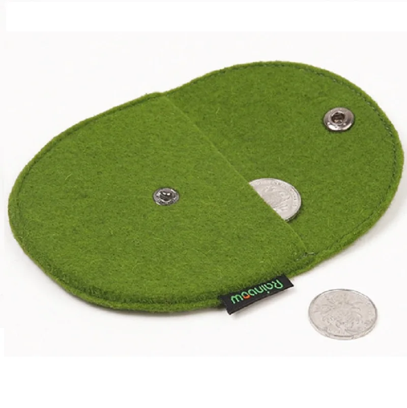 Винтажные женские фетровые кошельки с застежкой маленькие кошелек милый сумки