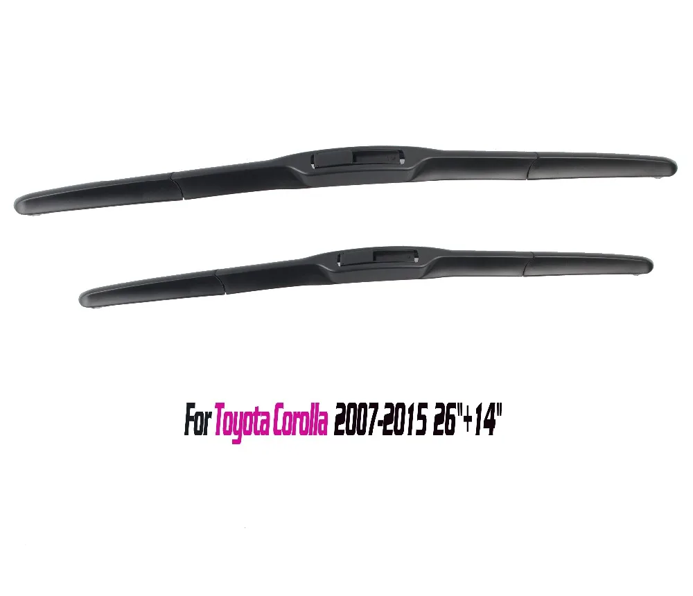Щетки стеклоочистителя для Toyota Corolla 2007 -2014 резиновые автомобильные аксессуары