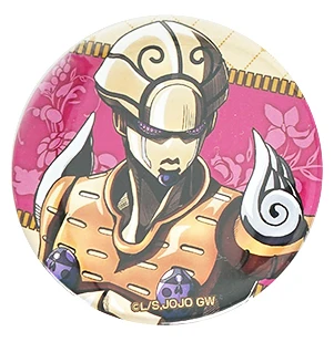 JoJos Необычные Приключения Золотой ветер аниме Vento Aureo jorno Giovanna Guido Mista Pannacotta Fugo стенд металлические шпильки для бейджей - Окраска металла: 04 Gold Experience