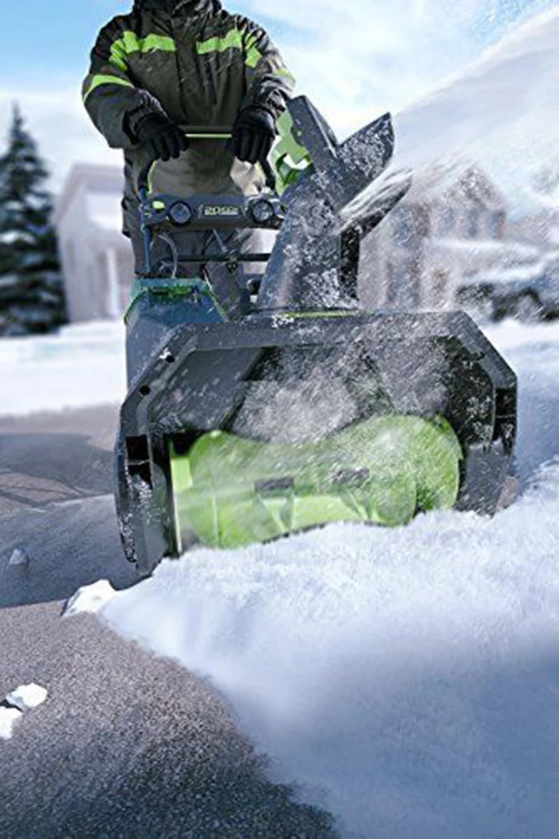 GREENWORKS PRO 20INCH 80V CORDLESS SNOW THROWER, 5.0 AH BATTERY