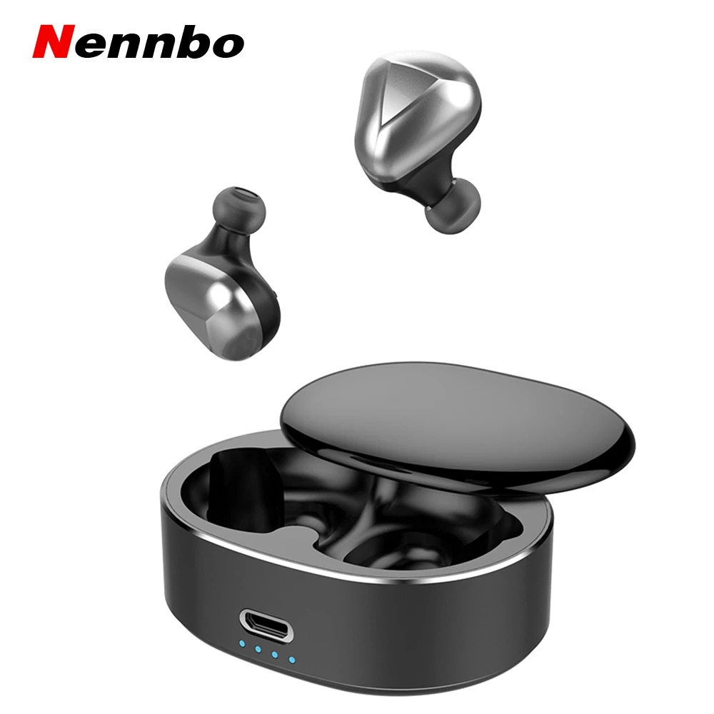 TWS стереонаушники Nennbo T50 с микрофоном Bluetooth 5 0 поворот на 360 градусов|Наушники и