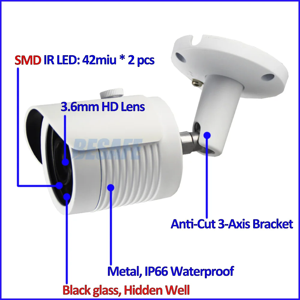 Горячие 2MP POE камеры 1080 P p2p ip-камера открытый IMX323 Сенсор Ночное Видение
