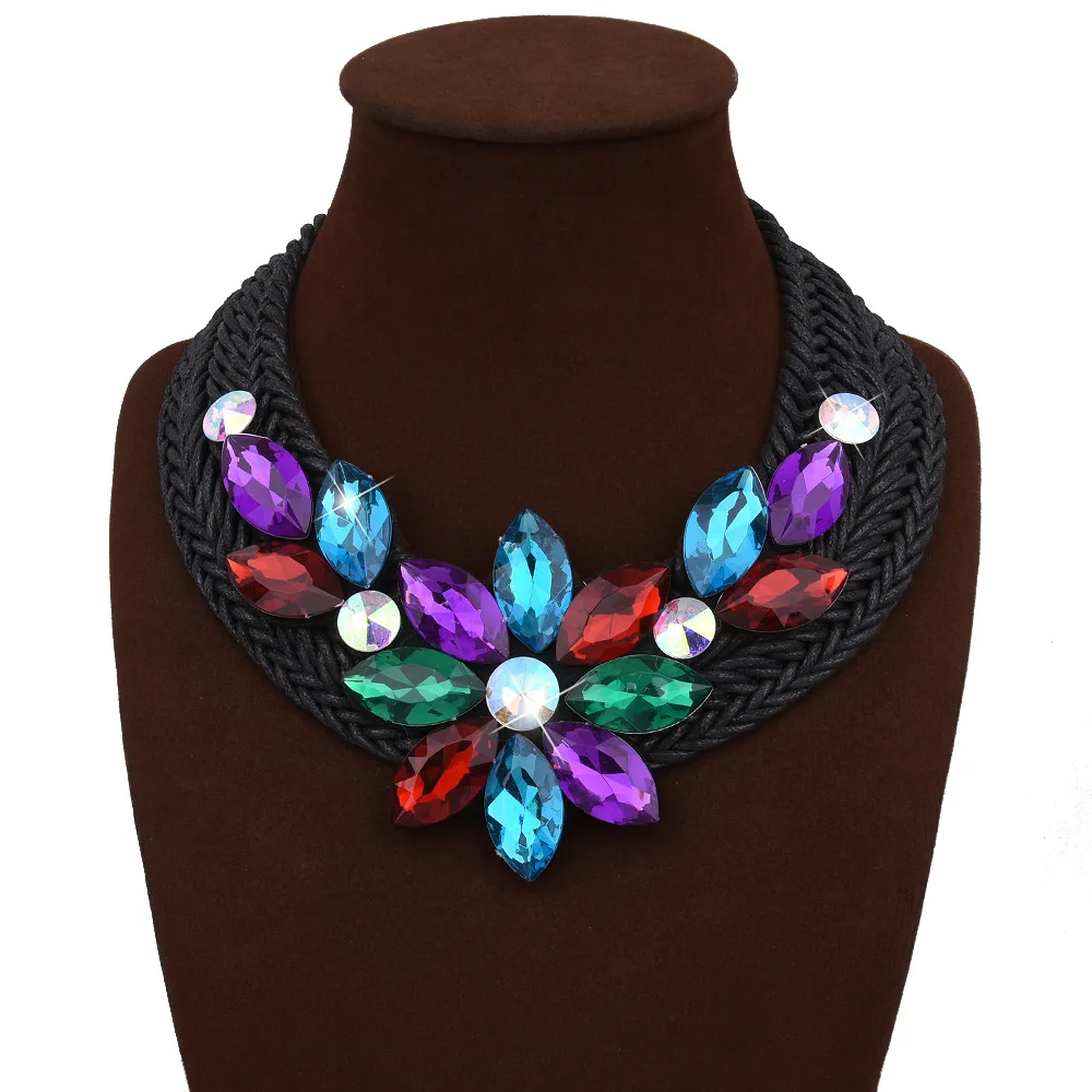 RIMOWA Ювелирные Изделия Ожерелья Для Женщин Преувеличены Ткачество Кристаллы