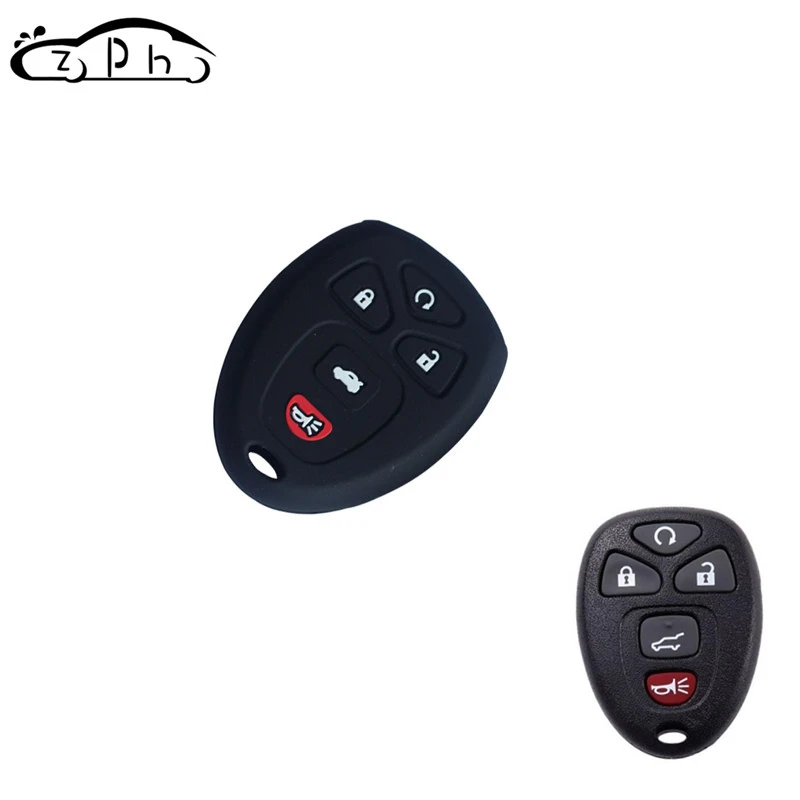 

Silicone Car Key Cover Case 5Button for GMC Buick Enclave LaCrosse Chevrolet Malibu Impala Suburban 1500 Pontiac Cadillac Saturn