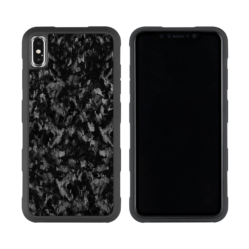 Кованый чехол для iPhone XS MAX XR с полной защитой кованый из углеродного волокна