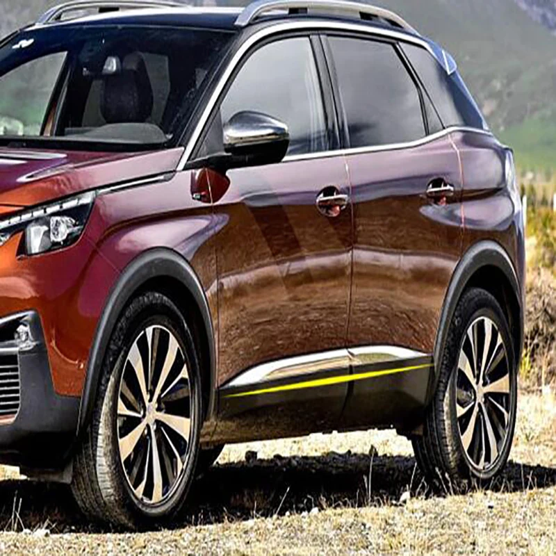Стайлинг автомобиля для Peugeot 3008/4008 2016 2017 2018 крышка детектора из нержавеющей стали