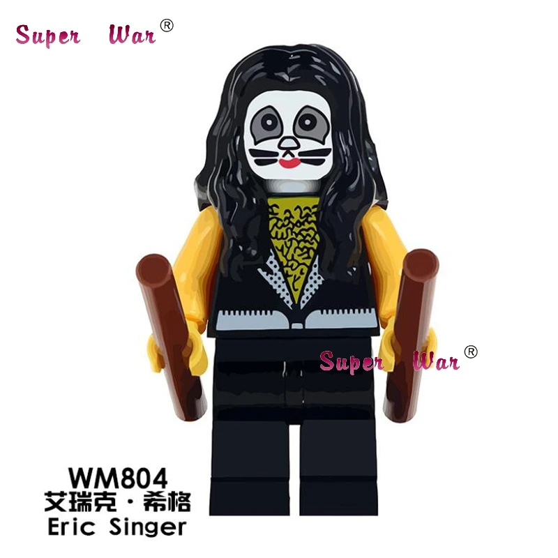 WM804 Одиночная Ведьма Маска Волшебная комедия ТВ Cahracter Хэллоуин Pennywise Джокер Рик Морти строительные блоки кирпичи игрушки для детей - Цвет: WM804