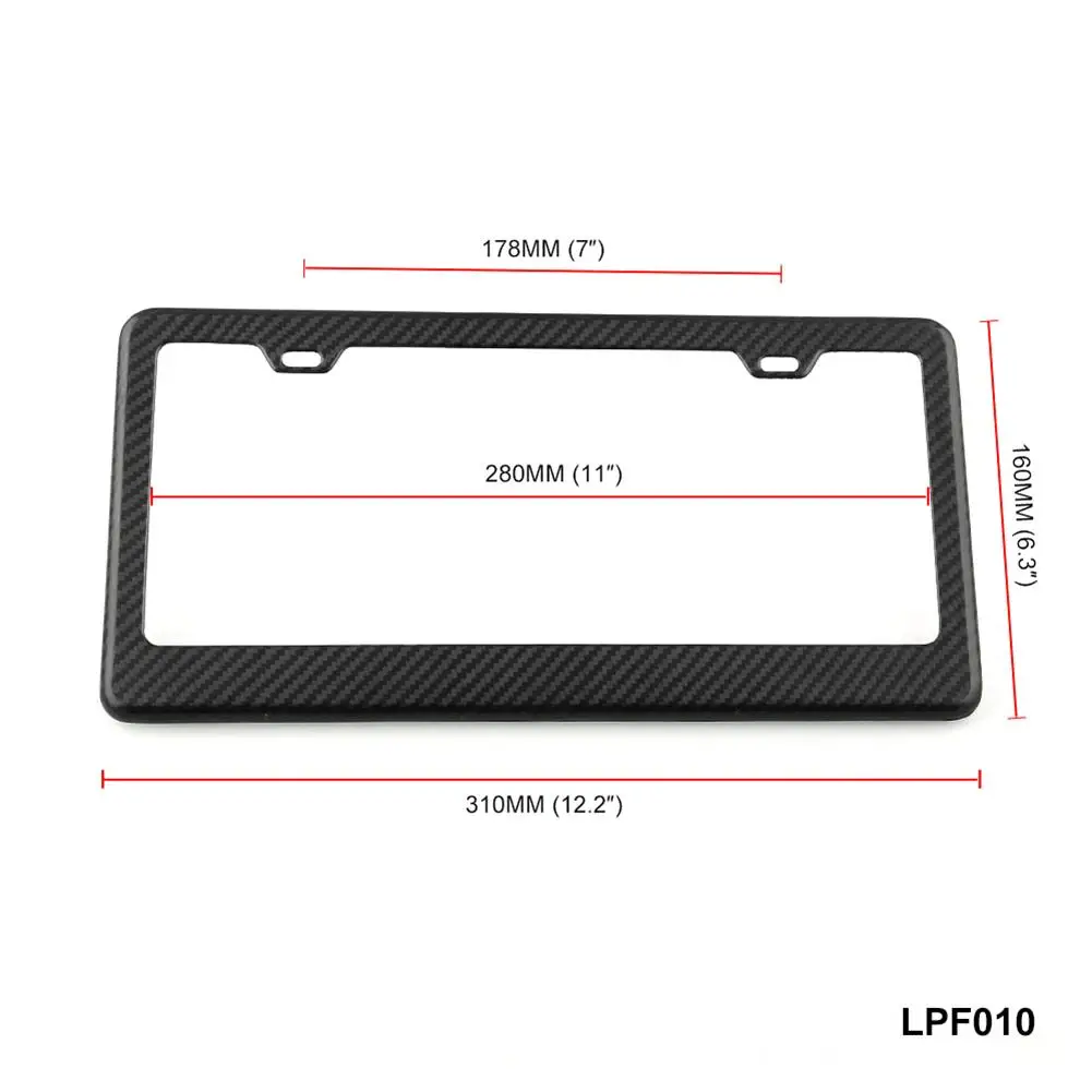 Рамка для автомобильного номерного знака 100% карбоновая рамка США Канадская