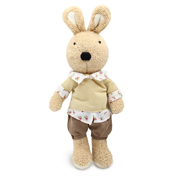 brown shirt Le sucre носить платье 30 см kawaii Кролик плюшевые игрушки кролик мягкие куклы детские игрушки подарки, одежду можно снять - Цвет: brown shirt