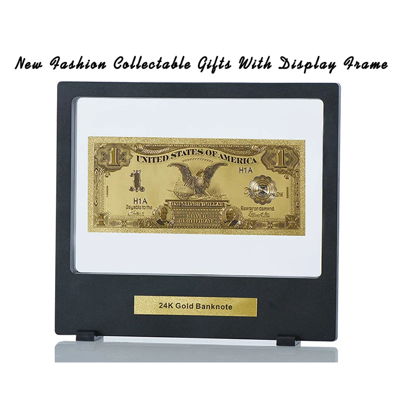 WR US красочные поддельные деньги коллекционные один доллар 24k 999 9 Золотая фольга