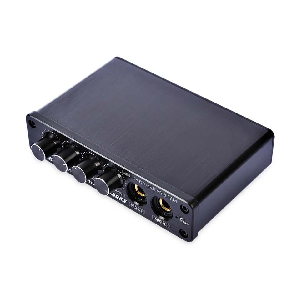 Мини Караоке микшер система аудио процесс стерео HiFi Предварительный усилитель