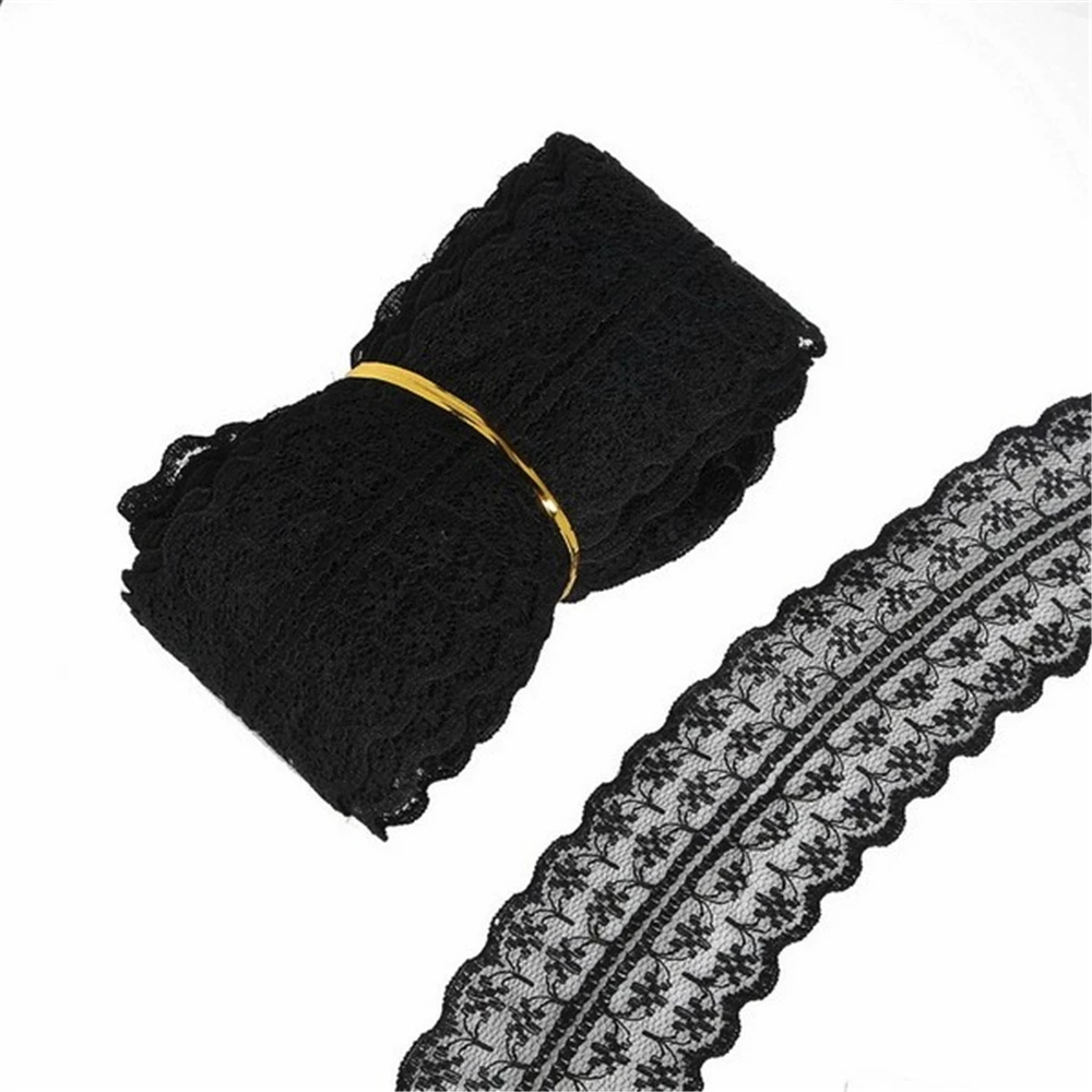 10 ярдов/партия белая кружевная тесьма для шитья 45 мм | Дом и сад