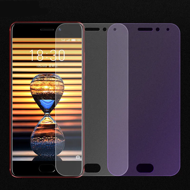 JGKK 2.5D анти синее матовое закаленное стекло для Meizu Pro7 Plus синий без отпечатков
