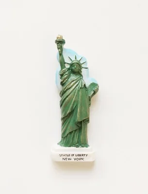 BABEMEMI США Смола 3D магниты на холодильник Нью-Джерси Лас-Вегаса, штат Сиэтл, магнит на холодильник, туристические сувениры, ремесло - Цвет: Зеленый