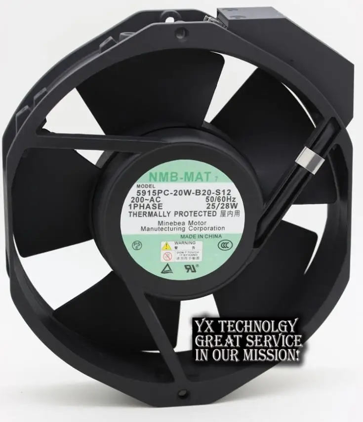 New 5915PC-20W-B20-S12 17238 200V Full Metal Jacket fan blade temperature for NMB 172*172*38mm | Компьютеры и офис