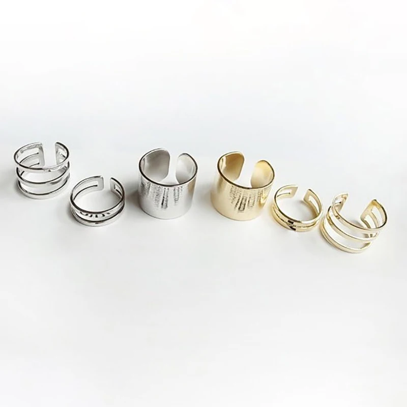 Женские готические кольца 3 шт./компл. регулируемые круглые