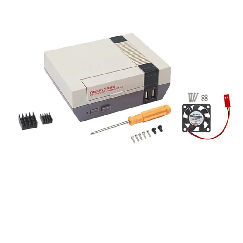 Чехол для Raspberry Pi 3 NESPi + 2 геймпада беспроводная сетевая карта клавиатура