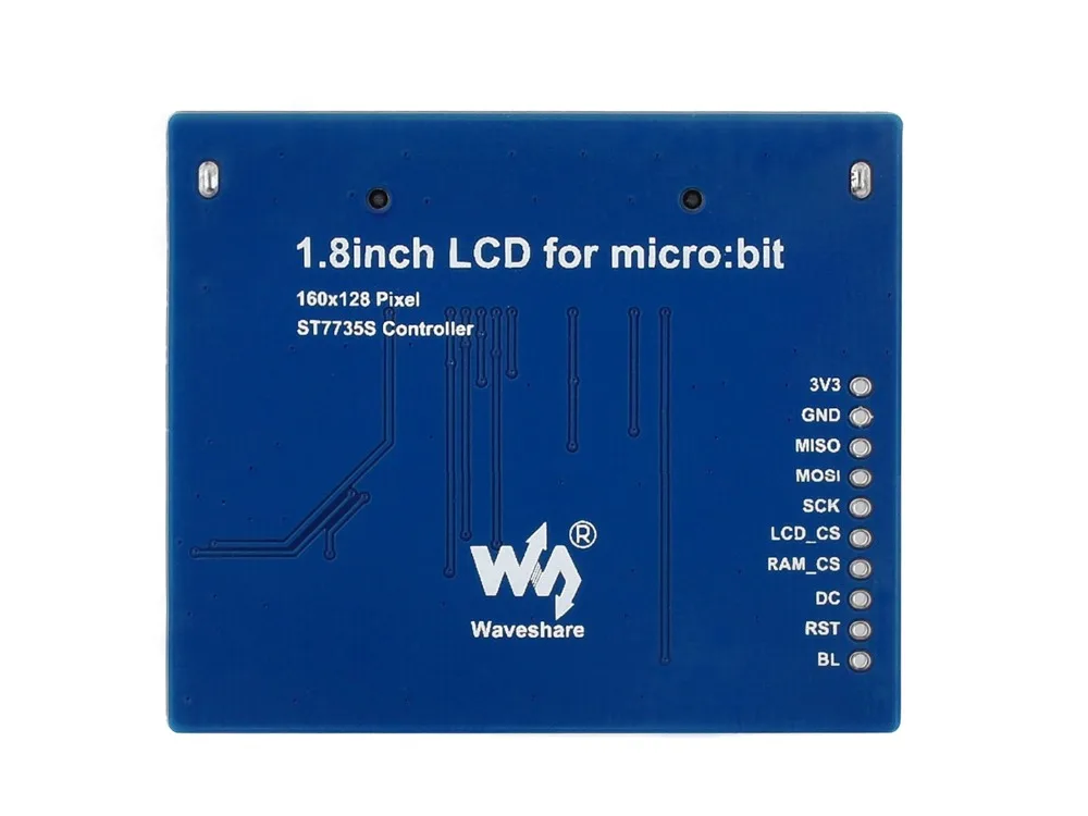Цветной дисплей 1 8 дюйма для BBC Micro:bit 160x128 пикселей 65K цвета ST7735S драйвер SPI