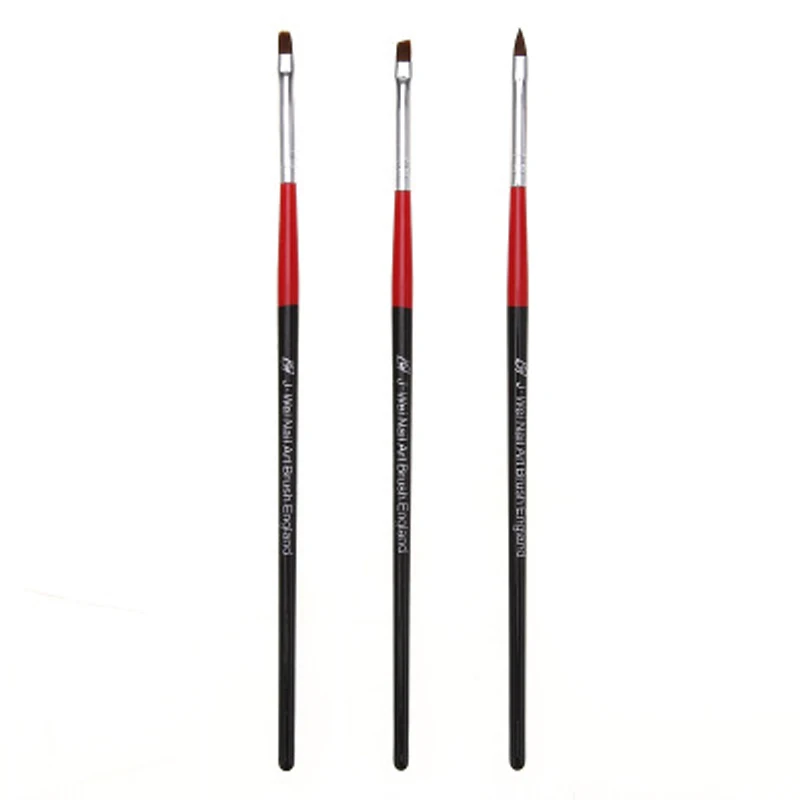 3 шт. набор кистей для рисования ногтей УФ-гель сделай сам ручка дизайна кисть