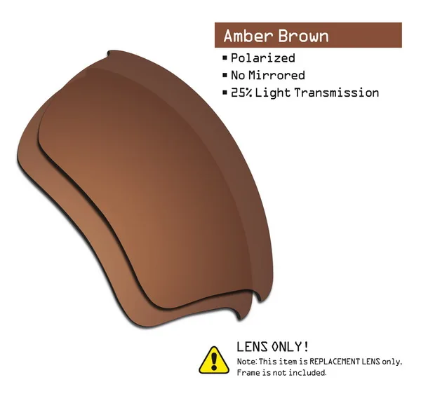 Amber Brown SmartVLT поляризованные Сменные линзы для солнцезащитных очков в стиле полукуртки Окли 2,0 XL-несколько вариантов - Цвет линз: Amber Brown