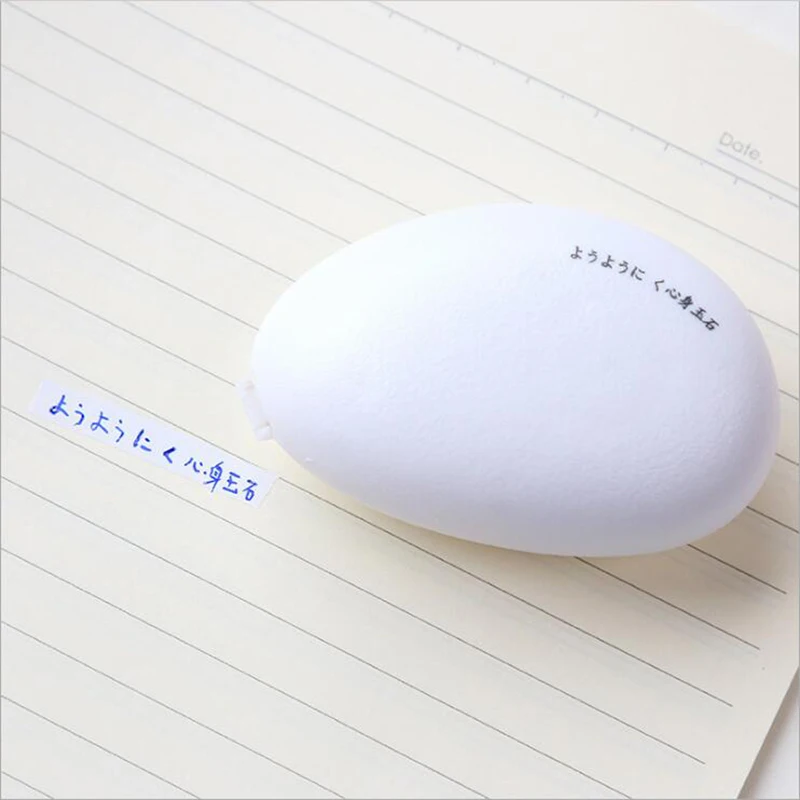 1PCS Cute solid color correction with simple cobblestone shape office and school stationery creative supplies | Канцтовары для