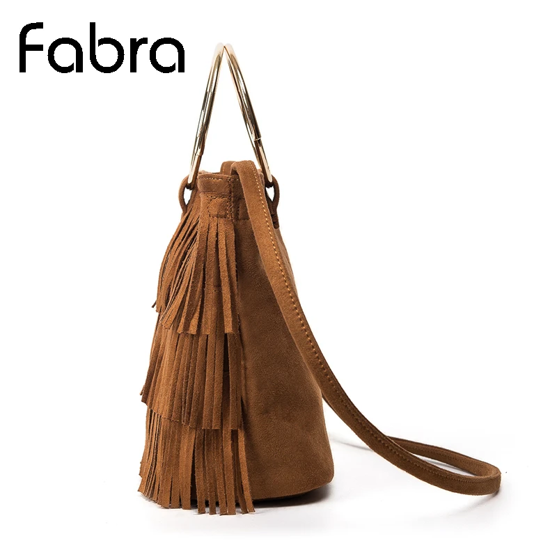 2017 New Vintage Fashion Shoulder Bag Bucket Tassel Women Totes Versatile Zipper Soft Black High Quality Small Crossbody Handbag | Багаж и