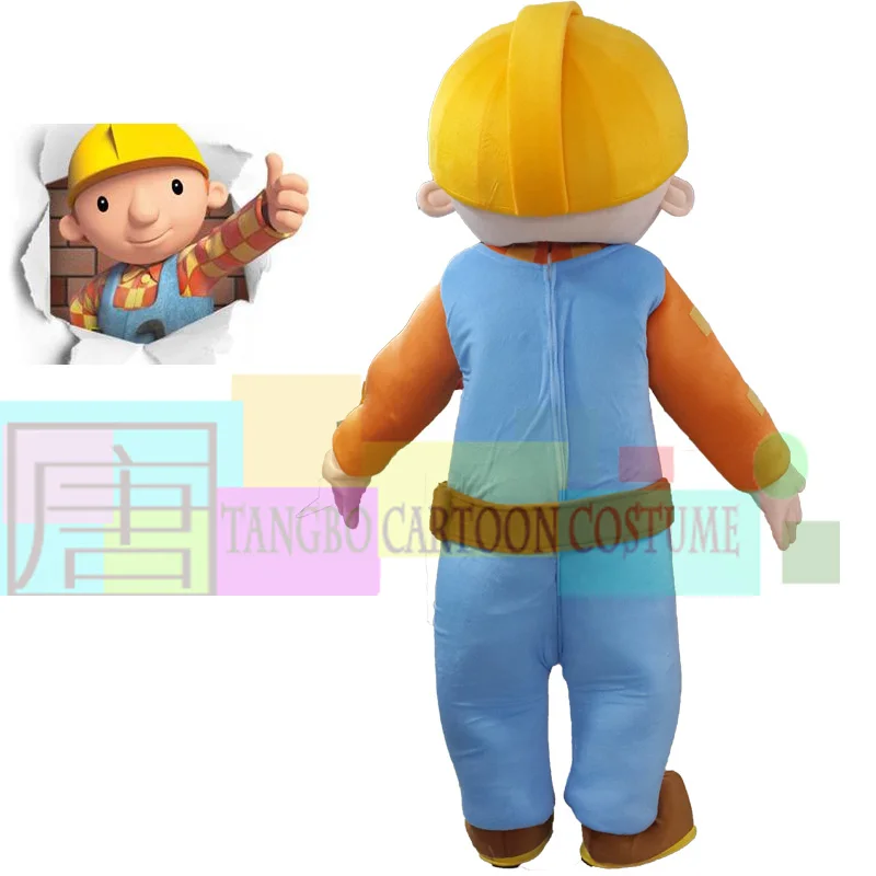 Нарядное платье Боб-конструктор для взрослых костюм-талисман бесплатная