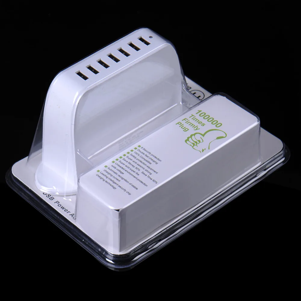 Сетевое зарядное устройство с 7 USB портами и евровилкой 40 Вт|usb wall charger|wall chargermulti usb