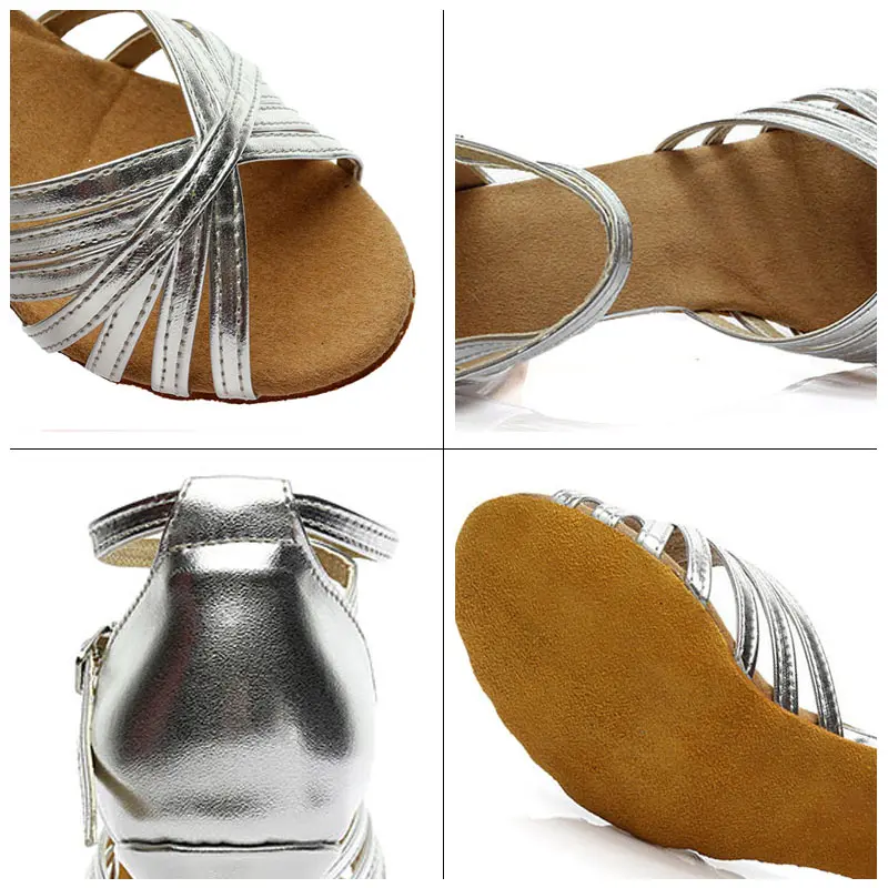 Туфли женские из искусственной кожи для латиноамериканских танцев мягкая