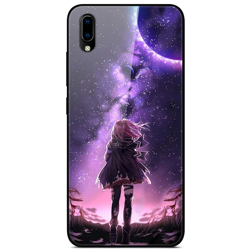 F для VIVO Y91C чехол VIVOY91C стеклянный жесткий чехол для телефона для VIVO Y91i чехол VIVO Y91 C мягкий бампер чехол закаленное для Vivo Y93 Y 93