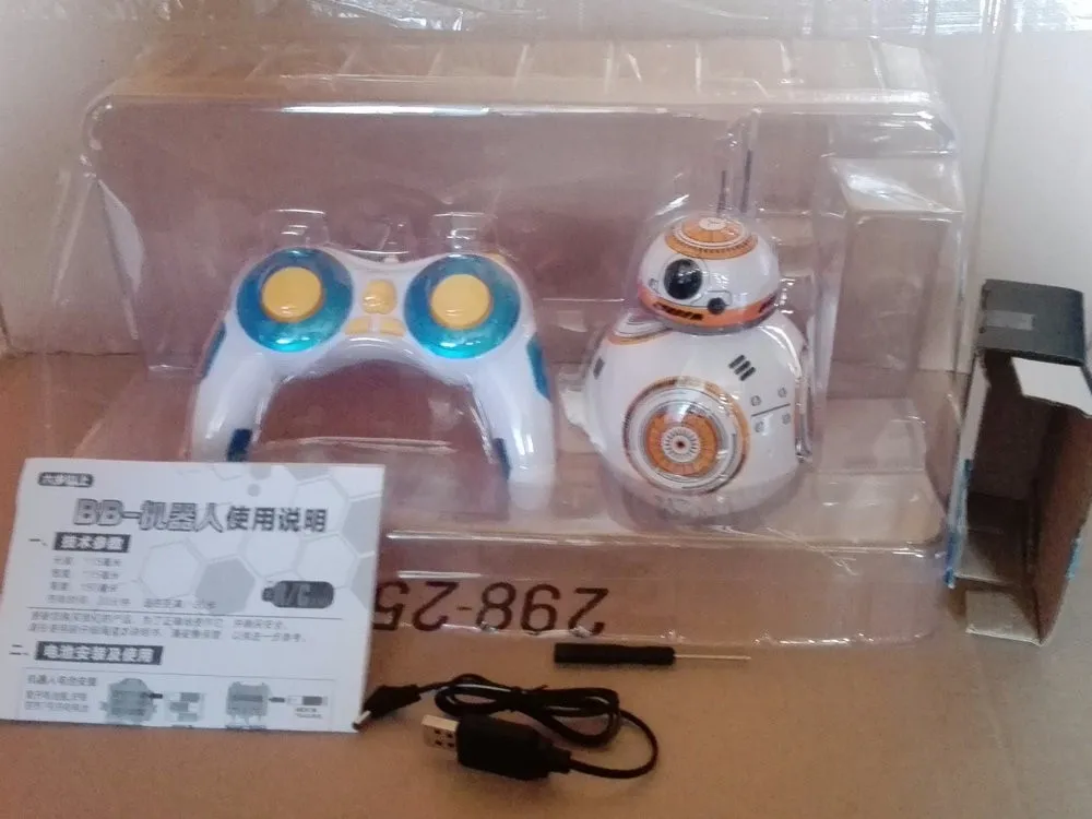 Звездные войны, RC BB-8 робот, Звездные войны, 2.4G, на пульте дистанционного управления, BB8, умный робот, маленький мяч, двигающиеся игрушки, подарок на Рождество