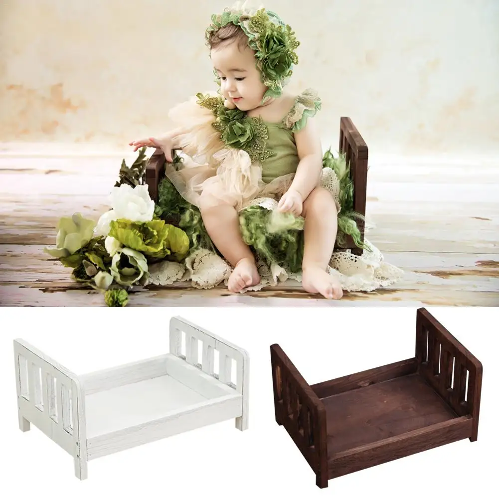 Реквизит для фотосъемки новорожденных детская кроватка фото Маленькая