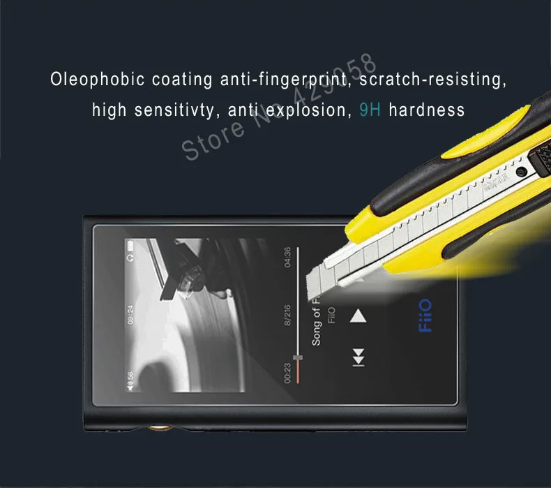 Защитная пленка для экрана из закаленного стекла FiiO M9|Защитные стёкла и плёнки
