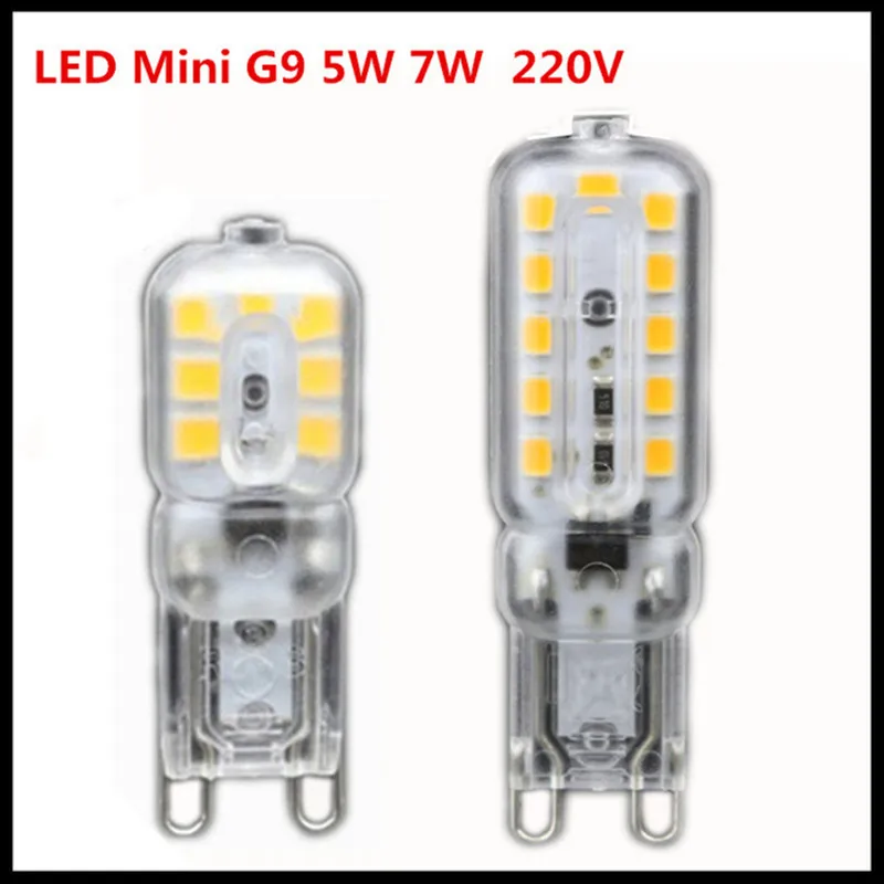 100X NEW g9 led 14LEDS 22LEDS 32LEDS AC 220V 230V 240V G9 lamp Led bulb SMD 2835 LED g9 light Replace 30/40W halogen lamp light