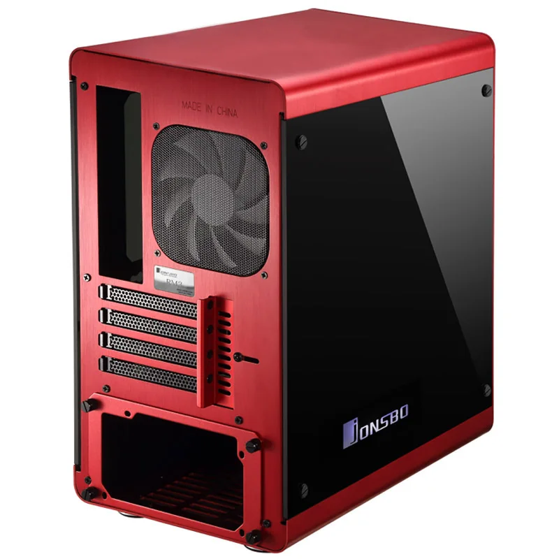 Чехол для компьютера Jonsbo RM3 HTPC ITX Mini алюминиевый 3 5 дюйма HDD USB3.0 закаленное стекло