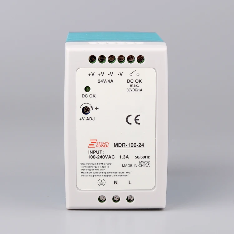 Пластиковый чехол smps psu 100 Вт 24 вольт светодиодный модуль драйвера В 4 а ac/dc