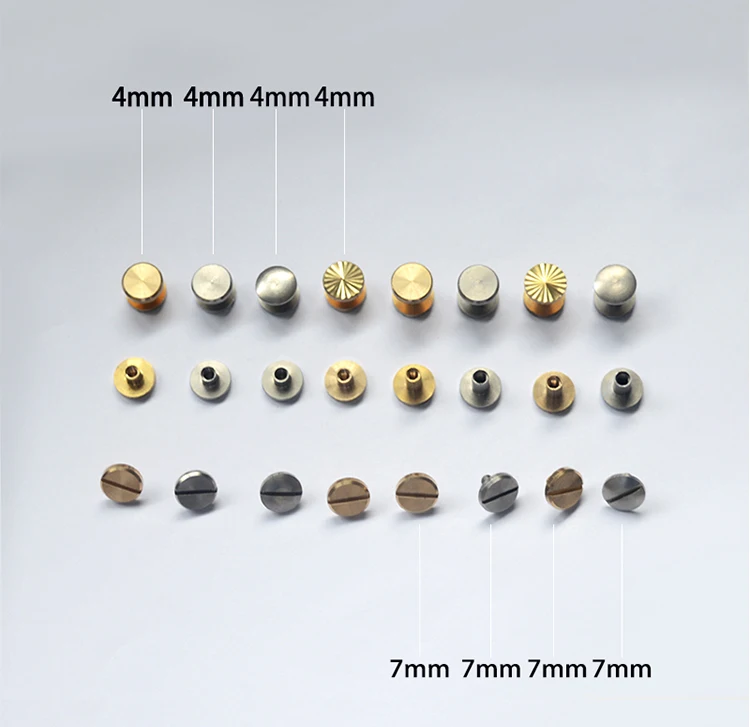 5 шт. набор винтов для ремня двойная винтовая пряжка нержавеющая сталь из чистой